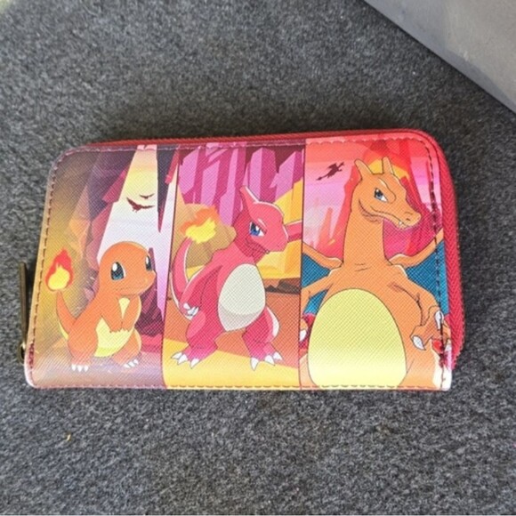 Loungefly Pokemon Charmander Evolutions Zip Around Wallet - Picture 5 of 5